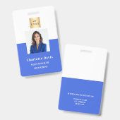 Roblue Mitarbeiter Foto ID Company Security Ausweis (Front & Back)