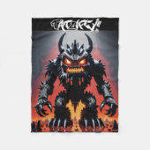 Robo-Block-Monster-Blanket Fleecedecke (Vorderseite)