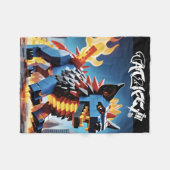 Robo-Block Pup Fleece Blanket (Vorderseite (Horizontal))