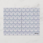 Robo Cat Birthday Party - Futuristischer Feline Fu Postkarte (Rückseite)