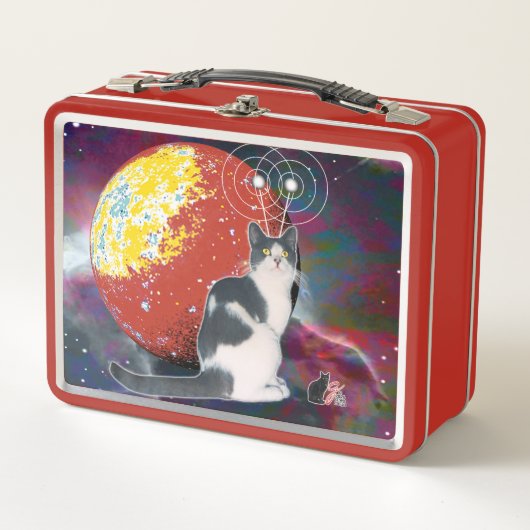 Robo Cat Hobo Metall Brotdose (Vorderseite)