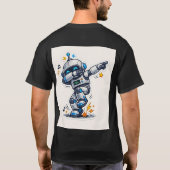 Robo-Groove: The Dancing Droid Sticker T-Shirt (Rückseite)