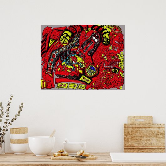 Robo Hell Poster (Küche)