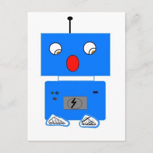 ROBO IN SHOCK POSTKARTE (Vorderseite)