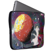 Robo-Kat-Hobo Laptopschutzhülle (Vorne Rechts)