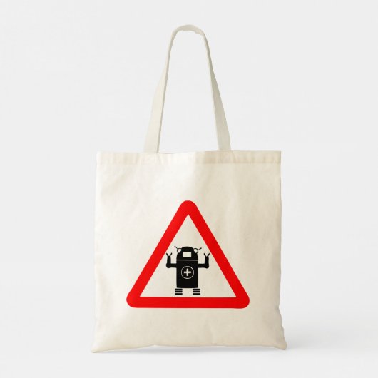 Robo Medic Sign Medical Care Tote Bag Tragetasche (Rückseite)