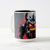 Robo-Monster-Tasse Zweifarbige Tasse (Vorderseite Links)