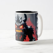 Robo-Monster-Tasse Zweifarbige Tasse (VorderseiteRechts)