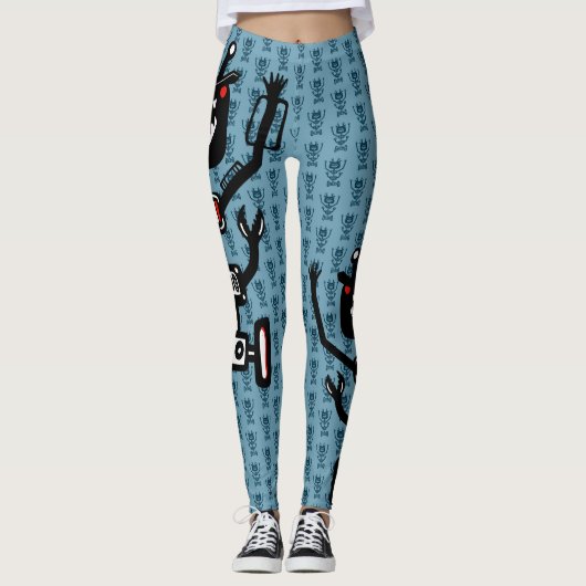 Robo Monsters Leggings (Vorderseite)