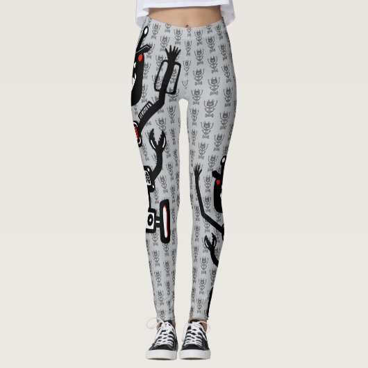 Robo Monsters Leggings (Vorderseite)