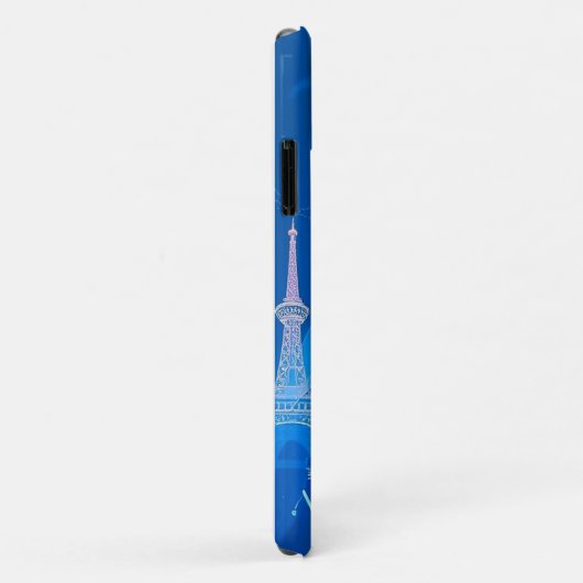 Robo Neon Graphic - Mobile Case-Mate iPhone Hülle (Hinten/Rechts)