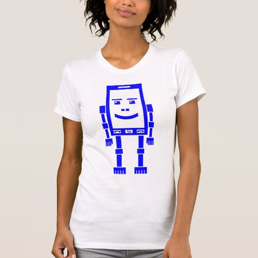 Robo Phone - Blau T-Shirt (Vorderseite)