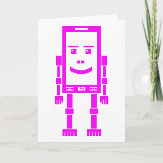 Robo-phone - Magenta Karte (Vorderseite)