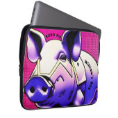ROBO PIG iPad Abdeckung. Bearbeitbarer Text. Lapto Laptopschutzhülle (Vorne Rechts)
