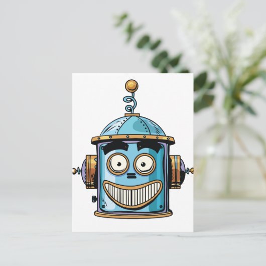 Robo Postkarte (Stehend Vorderseite)
