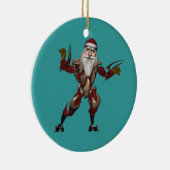 Robo Santa Keramikornament (Rechts)