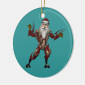 Robo Santa Keramikornament (Links)