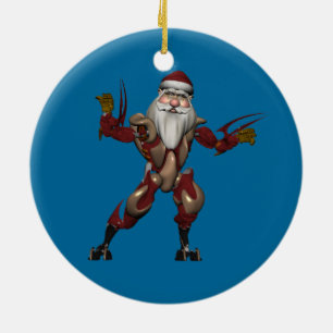 Robo Santa Keramikornament