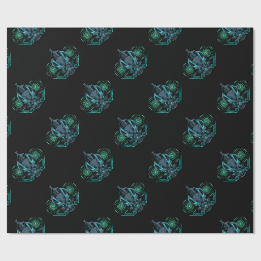 Robo Skull Geschenkpapier (Flach)