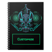 Robo Skull Notebook Notizblock (Vorderseite)