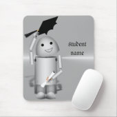 Robo-x9-Abschluss - Kappen bei Feier abbrechen Mousepad (Mit Mouse)