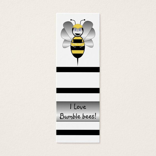 Robobee Bumble Bee Lesezeichen (Vorderseite)