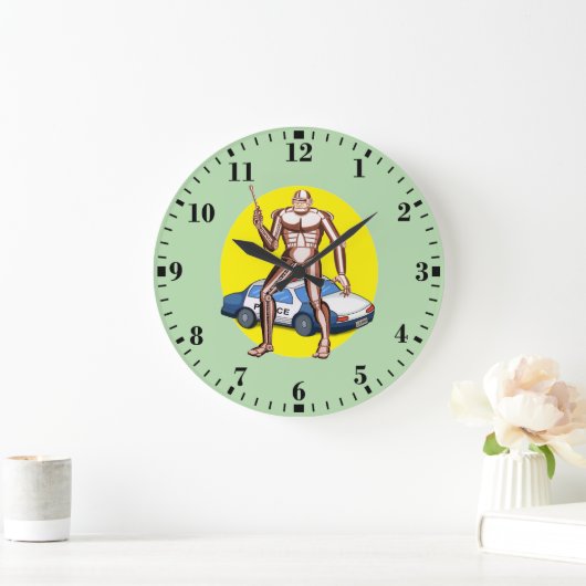 Robocop Große Wanduhr (Zuhause)