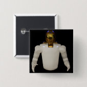 Robonaut 2, ein geschickter, humanoider Astronaute Button (Vorne & Hinten)