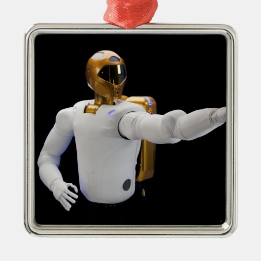 Robonaut 2, ein geschickter, humanoider Astronaute Ornament Aus Metall (Vorne)