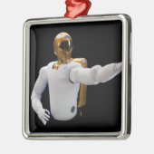 Robonaut 2, ein geschickter, humanoider Astronaute Ornament Aus Metall (Links)
