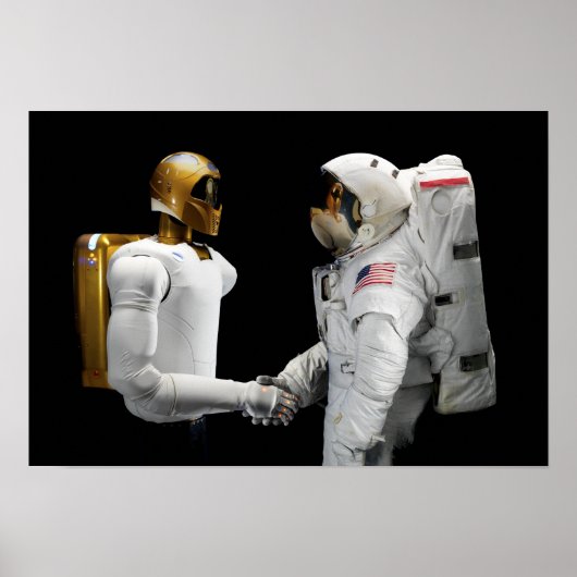 Robonaut 2, ein geschickter, humanoider Astronaute Poster (Vorne)