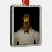 Robonaut 2, ein geschickter, humanoider Astronaute Silbernes Ornament (Rechts)