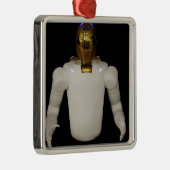Robonaut 2, ein geschickter, humanoider Astronaute Silbernes Ornament (Rechts)