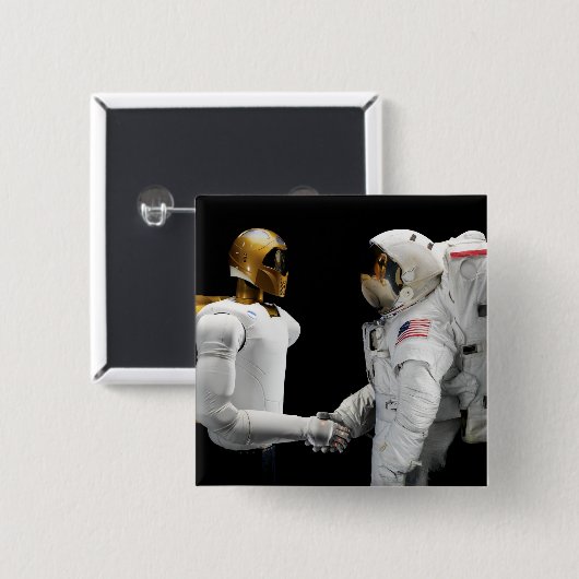 Robonaut 2, ein geschickter humanoider Astronauten Button (Vorne & Hinten)