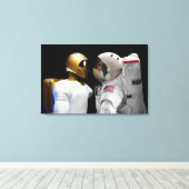 Robonaut 2, ein geschickter humanoider Astronauten Leinwanddruck (Insitu (Holzboden))