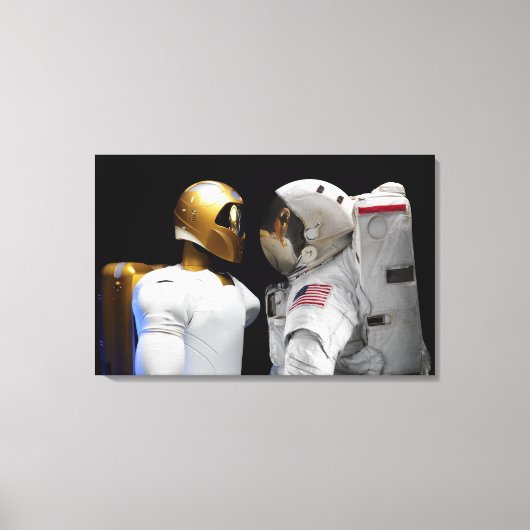 Robonaut 2, ein geschickter humanoider Astronauten Leinwanddruck (Vorderseite)