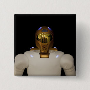Robonaut 2, ein geschicktes, Humanoidastronaut Hel Button