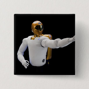 Robonaut 2, ein geschicktes, Humanoidastronaut Hel Button