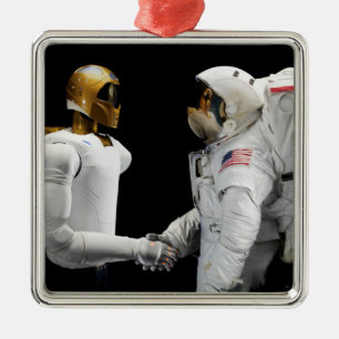 Robonaut 2, ein geschicktes, Humanoidastronaut Hel Ornament Aus Metall