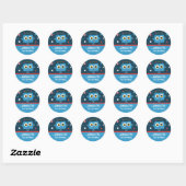 Robot 1. Geburtstag Custom Stickers (Blatt)
