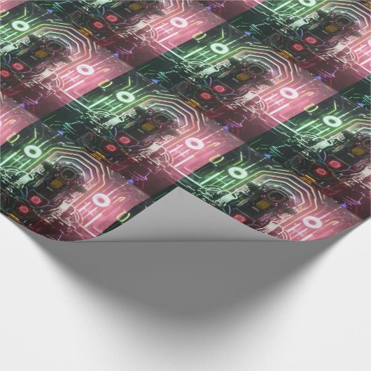 Robot-1-glänzendes Packpapier (Ecke)