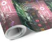 Robot-1-glänzendes Packpapier (Rolleneckpunkt)