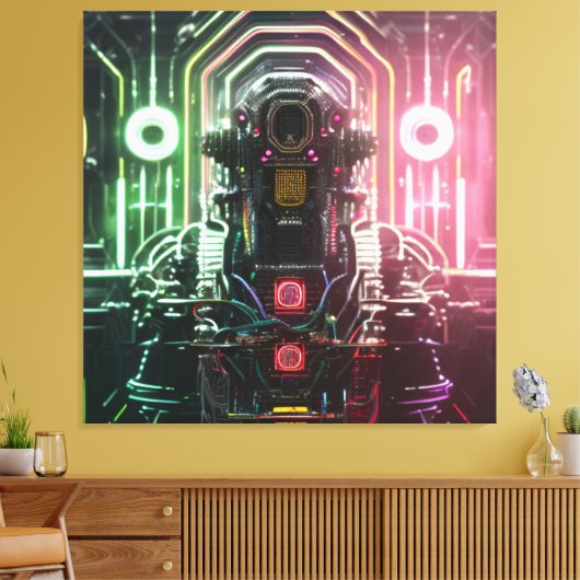 Robot-1-Leinwand Leinwanddruck (Insitu (Wohnzimmer))
