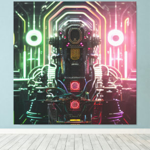 Robot-1-Leinwand Leinwanddruck