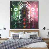 Robot-1-Leinwand Leinwanddruck (Insitu (Schlafzimmer))
