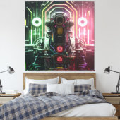 Robot 1 Leinwanddruck (Insitu (Schlafzimmer))