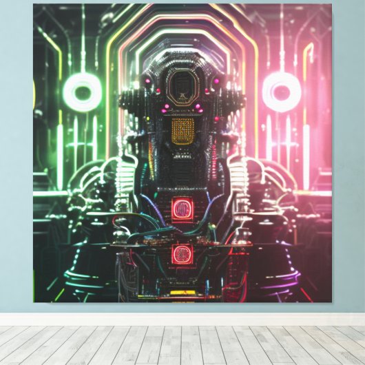 Robot 1 Leinwanddruck (Insitu (Holzboden))