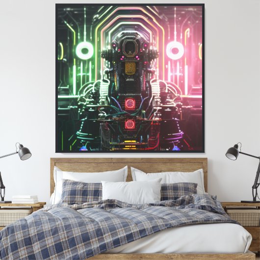 Robot 1 Leinwanddruck (Insitu (Schlafzimmer))