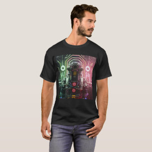 Robot 1 Männer schwarzes T-Shirt