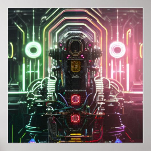 Robot-1-mattes Poster (Vorne)